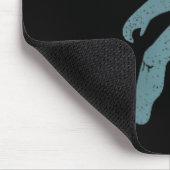 Minimalist Bigfoot Cket Logo Sasquatch Cryptid Coo Mousepad (Ecke)