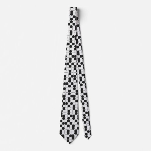 Minimalist Black and White Python Snake Skin Krawatte (Vorderseite)
