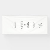 Minimalist Black and White Wedding Welcome Banner (Horizontal)