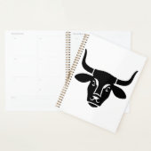 Minimalist Black Bull Head Ox Silhouette Planer (Anzeige)