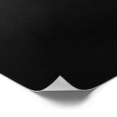 Minimalist Black Cat Art Print Poster (Ecke)