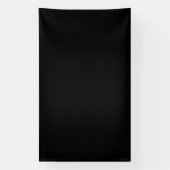 Minimalist Black Cat Silhouette  Banner (Vertikal)