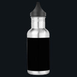 Minimalist Black Cat Silhouette  Edelstahlflasche<br><div class="desc">Stylish black cat silhouette in minimalist style – perfect for Halloween, pet lovers, and chic everyday gifts. Add a touch of mysterious charm and feline elegance to your lifestyle with this minimalist black cat silhouette design. Featuring a sleek and sophisticated illustration of a black cat in profile, this versatile artwork...</div>