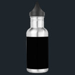 Minimalist Black Cat Silhouette  Edelstahlflasche<br><div class="desc">Stylish black cat silhouette in minimalist style – perfect for Halloween, pet lovers, and chic everyday gifts. Add a touch of mysterious charm and feline elegance to your lifestyle with this minimalist black cat silhouette design. Featuring a sleek and sophisticated illustration of a black cat in profile, this versatile artwork...</div>