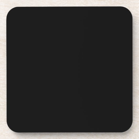 Minimalist Black Cat Silhouette Getränkeuntersetzer (Vorderseite)