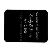 Minimalist Black Cat Silhouette  Magnet (Horizontal)