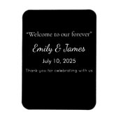 Minimalist Black Cat Silhouette  Magnet (Vertikal)