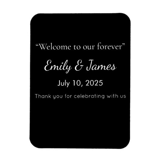 Minimalist Black Cat Silhouette Magnet (Vertikal)