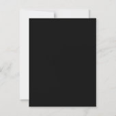 Minimalist Black Cat Silhouette Magneteinladung (Vorderseite)
