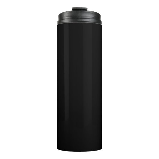 Minimalist Black Cat Silhouette  Thermosbecher (Vorderseite)