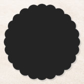 Minimalist Black Cat Silhouette Untersetzer (Vorderseite)