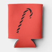 Minimalist Black Christmas Candy cane Dosenkühler (Vorderseite)