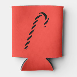 Minimalist Black Christmas Candy cane Dosenkühler