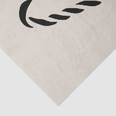 Minimalist Black Christmas Candy cane Seidenpapier (Ausschnitt)