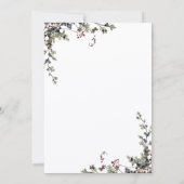 Minimalist Black Deck The Halls Bridal Shower Einladung (Rückseite)