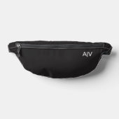 Minimalist Black Monogram Bauchtasche (Ablage )