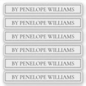 Minimalist Black & White Custom Brand Label (Vorderseite)