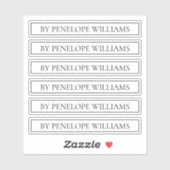 Minimalist Black & White Custom Brand Label (Blatt)