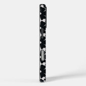 Minimalist black & white daisy pattern Case-Mate iPhone hülle (Rückseite / Rechts)
