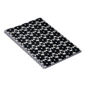 Minimalist black & white daisy pattern notizblock (Rechte Seite)