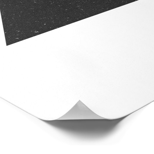 Minimalist Black & White Triangles Poster (Ecke)