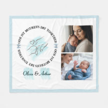 Minimalist Blau 1. Muttertags-Personalisiertes And