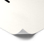 Minimalist Bleib ruhig & Bleib weiß Poster (Ecke)