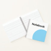 Minimalist Blue Circle Notebook Notizblock (Innenseite)