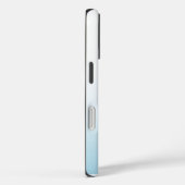 Minimalist Blue Evil Eye Icon on Pastel Background Case-Mate iPhone Hülle (Rückseite / Rechts)