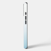 Minimalist Blue Evil Eye Icon on Pastel Background Case-Mate iPhone Hülle (Rückseite / Links)