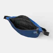 Minimalist Blue Monogram Bauchtasche (Offen)