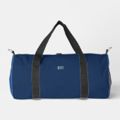 Minimalist Blue Monogram Duffle Bag (Vorderseite)