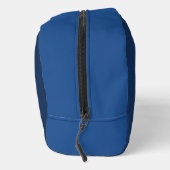 Minimalist Blue Monogram Waschbeutel (Rechts)