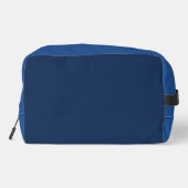 Minimalist Blue Monogram Waschbeutel (Rückseite)