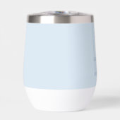 Minimalist Blue Palm Tree Line Art Custom Wedding (Vorderseite)