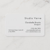 Minimalist Blush Pink Gray Modern Designer Unique Visitenkarte (Vorderseite)