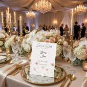 Minimalist Blush Pink Wildflower Save The Date