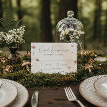 Minimalist Blush Pink Wildflower Wedding