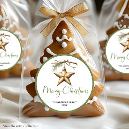 Minimalist Bohemian Cozy Neutral Colors Gift Seal Runder Aufkleber