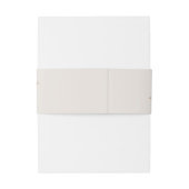 Minimalist Boho Fall Floral Wedding Einladungsbanderole (Rückseitenbeispiel)