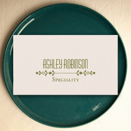 Minimalist boho leaves frame pastel earthy QR code Visitenkarte