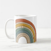 Minimalist Boho Macramé Rainbow Kaffeetasse (Links)