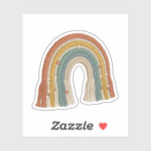 Minimalist Boho Makramee Regenbogen Aufkleber (Blatt)