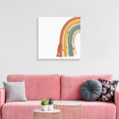 Minimalist Boho Makramee Regenbogen Leinwanddruck (Insitu (Wohnzimmer))