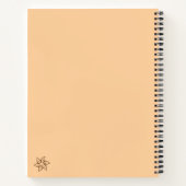 Minimalist Boho Moon Design Notizblock (Rückseite)