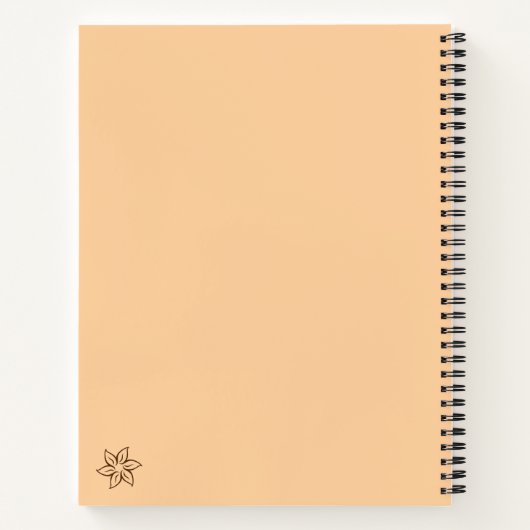 Minimalist Boho Moon Design Notizblock (Rückseite)