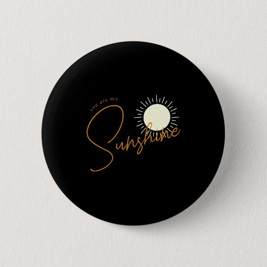 Minimalist Boho Sunshine Baby Button (Vorderseite)