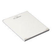 Minimalist Boho Teacher Notepad Notizblock (angewinkelt)