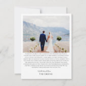 Minimalist Boho Thank you card Dankeskarte (Rückseite)