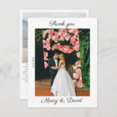 Minimalist Boho Thank you card Dankeskarte (Vorne/Hinten)